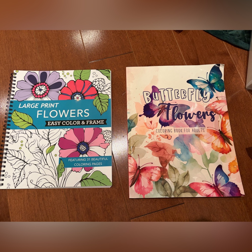 Butterfly Flowers Coloring Book for Adults